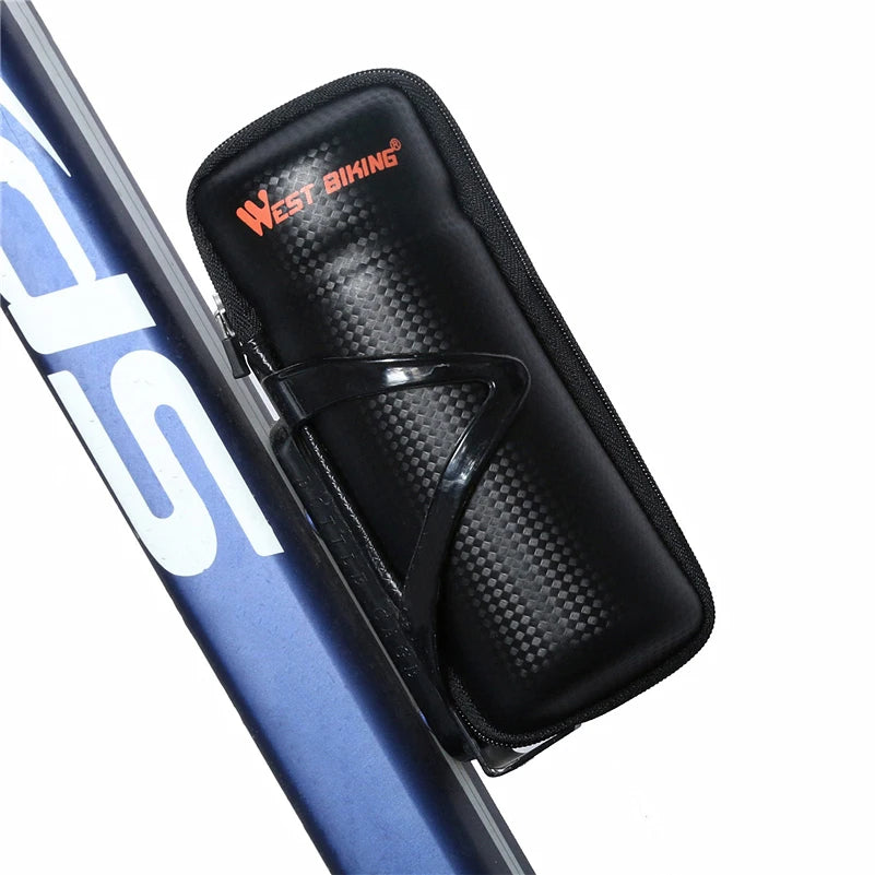 WEST BIKING Držák na láhev s kapsou pro nářadí