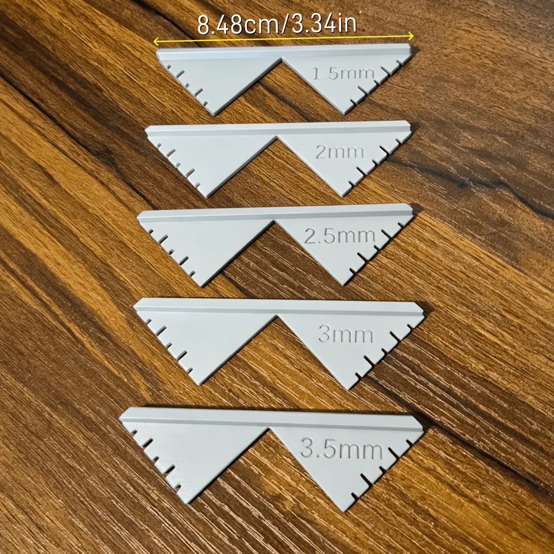 Bookbinding Corner Cutting Jigs - 5 Pieces