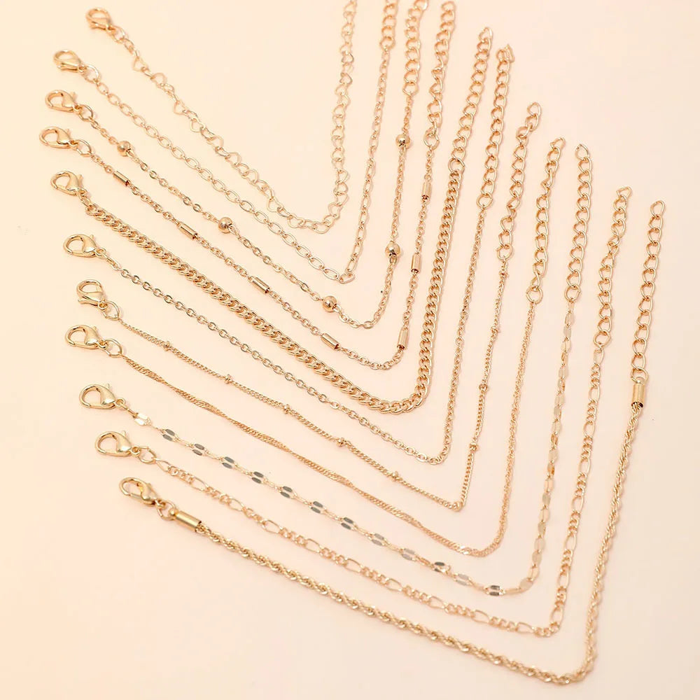 Boho Twist Chain Bracelet Set for Women