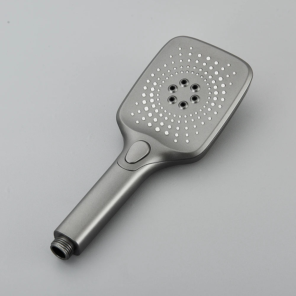 Black Digital Shower Set with Rainfall Head and Hand Shower