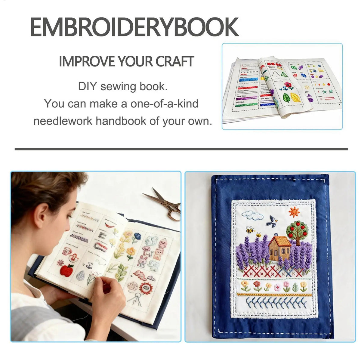 Tygbroderipraxisbok med stygnguide