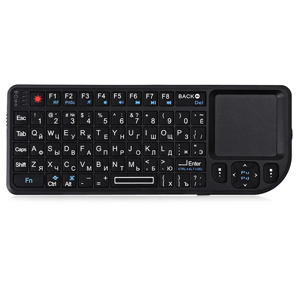 2.4G Wireless Keyboard With 7-color Backlight Touchpad Mouse And Flashligt- Portable Applicable- Perfect For PC Smart TV Box 