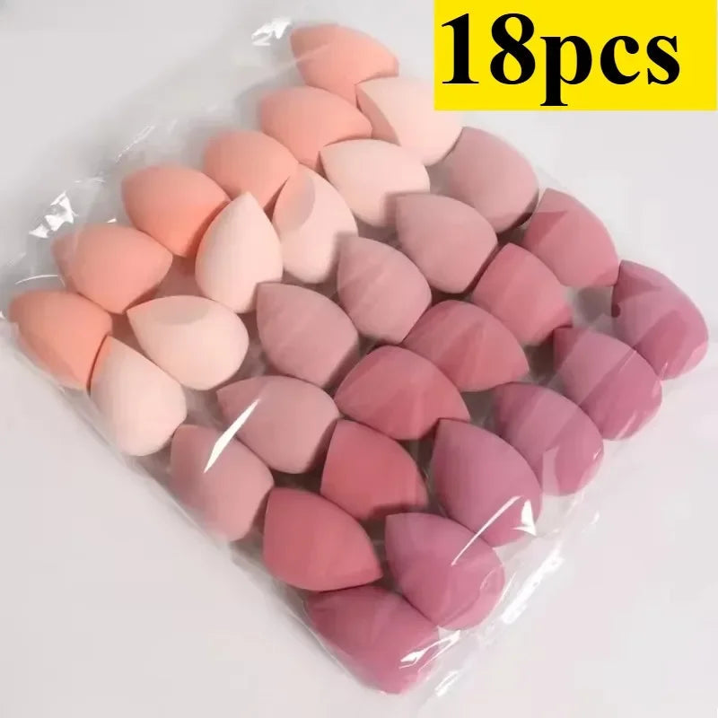 4/7/18piece makeup sponge set suitable for liquid BB cream powder application makeup egg dry wet dual-use powder puff girl 
