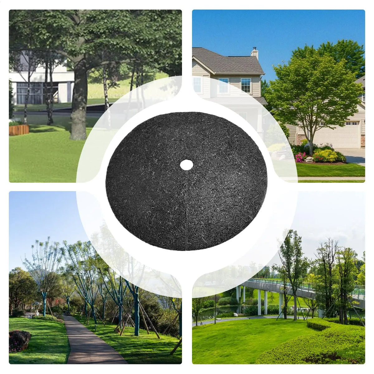 Non-woven boomstrokenmulchring — maatopties