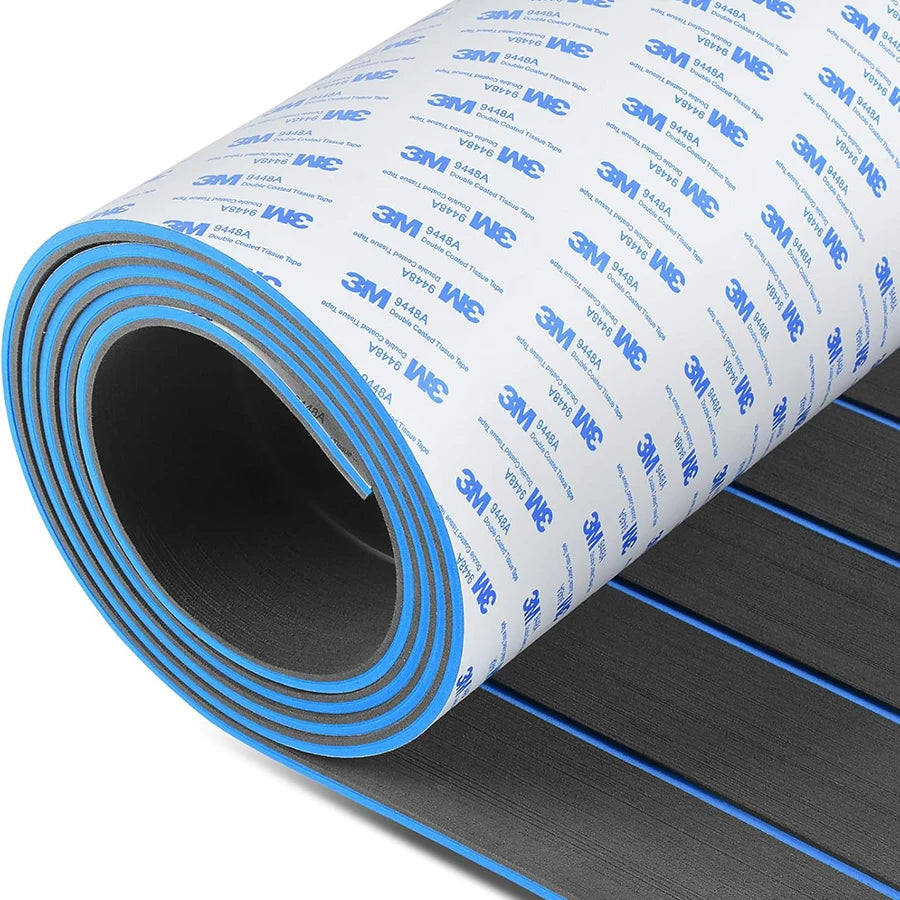 EVA Foam Boat Flooring 2400x450mm Self-Adhesive Faux Teak Decking