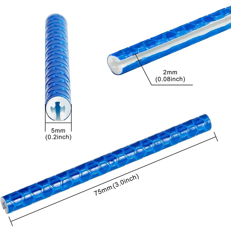 12PCS/Bag Bicycle Wheel Spokes Reflective Sticker Tube Strip Warning Light DIY 7.5cm MTB Cycling Reflector Reflective Safety Kit 