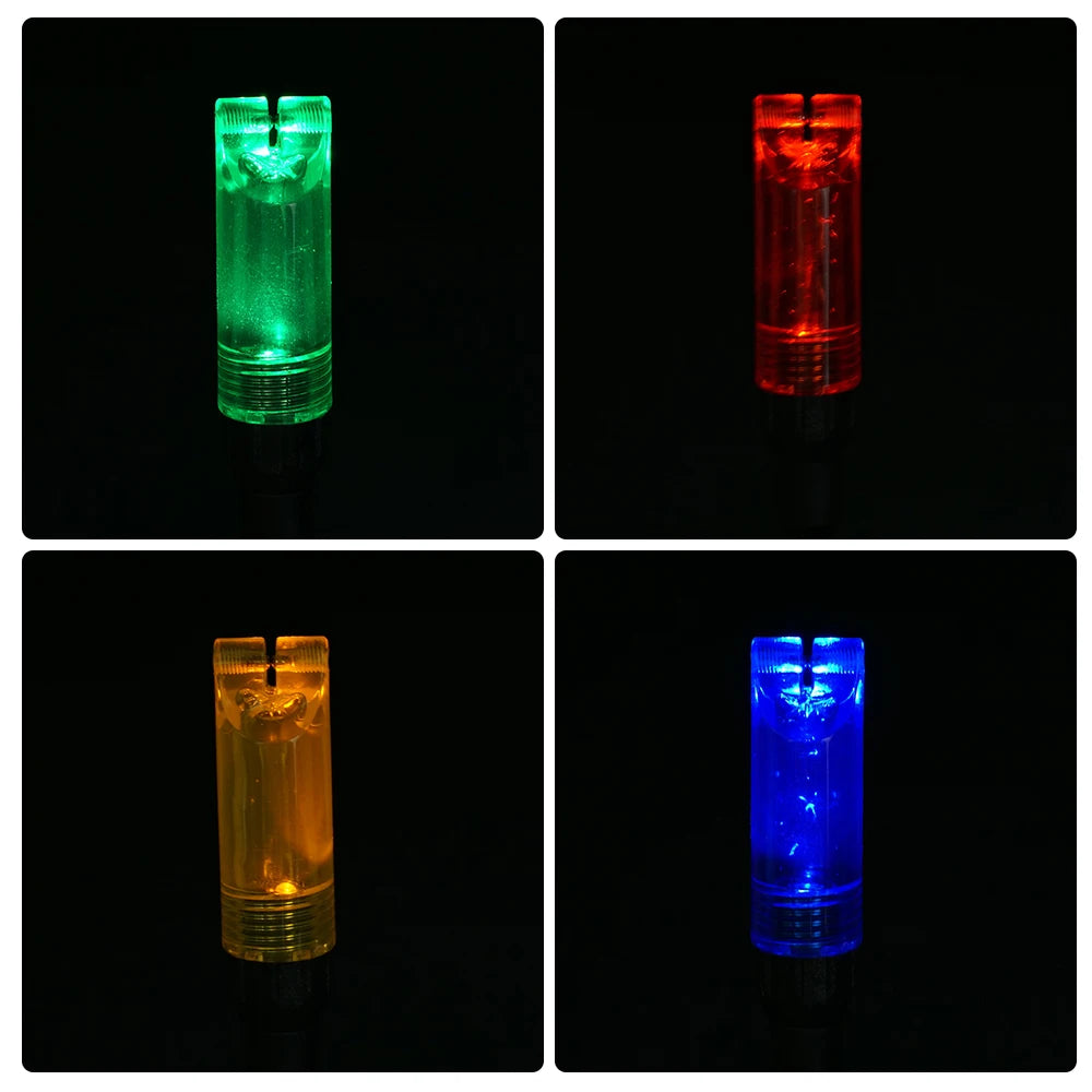 Hirisi B2032 Carp Fishing LED Swinger Drop Off Indicator Metals Soft Pole LED Light Bite Detection for Carp Coarse Fishing
