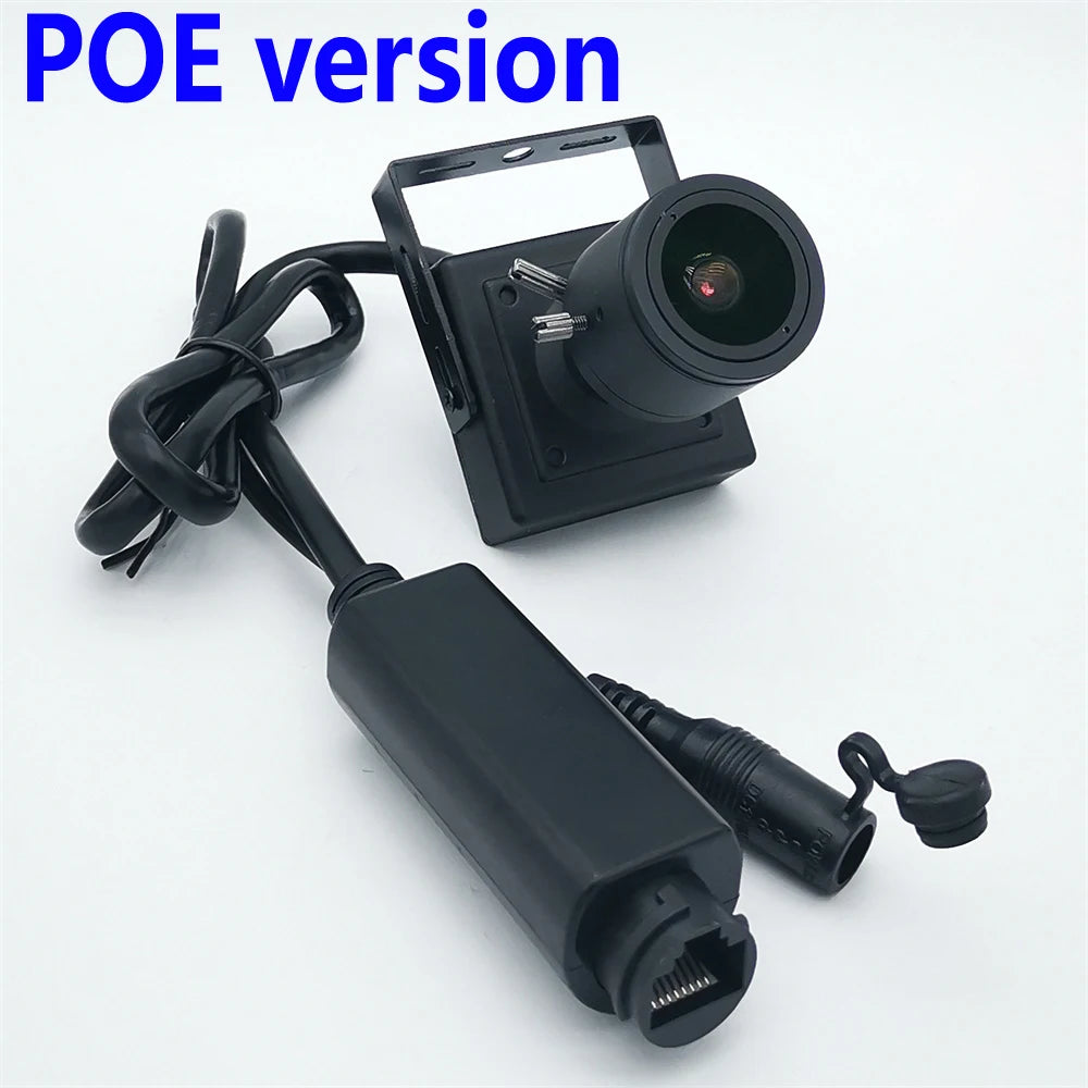 8MP 4K Indoor IP Camera with PoE and Manual Zoom