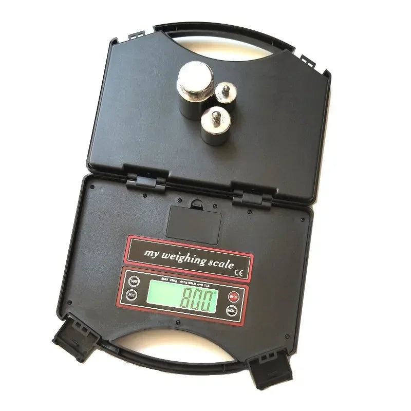 Balance stable 25 kg/1 g scale portable électronique spécialisée pour les colis express Portée kilogramme gramme alimentaire G、oz、Lb、ml、g/ml P