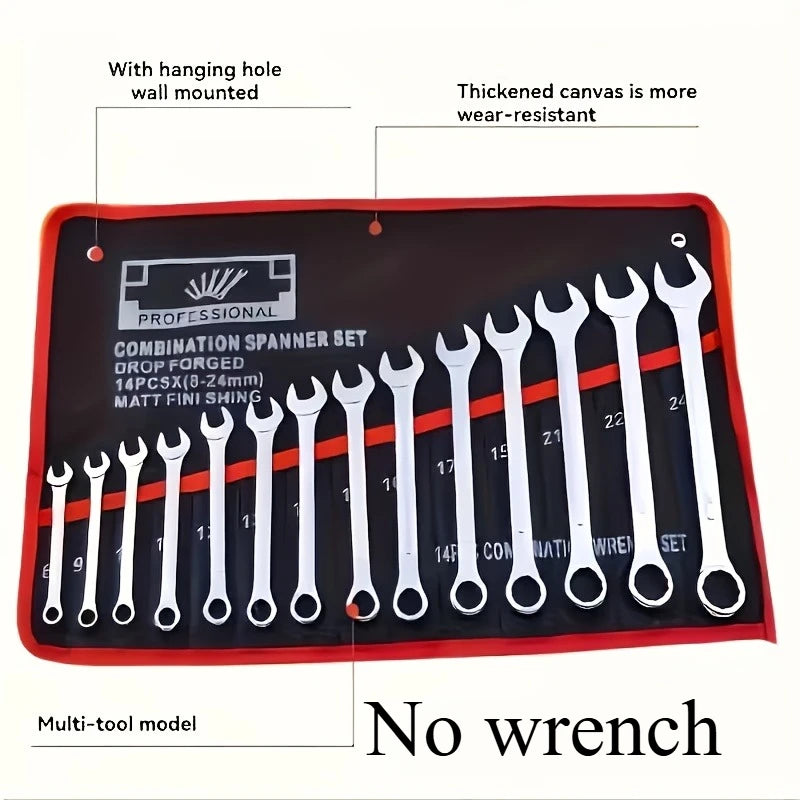 Organisateur d'outils enroulable à quatorze poches