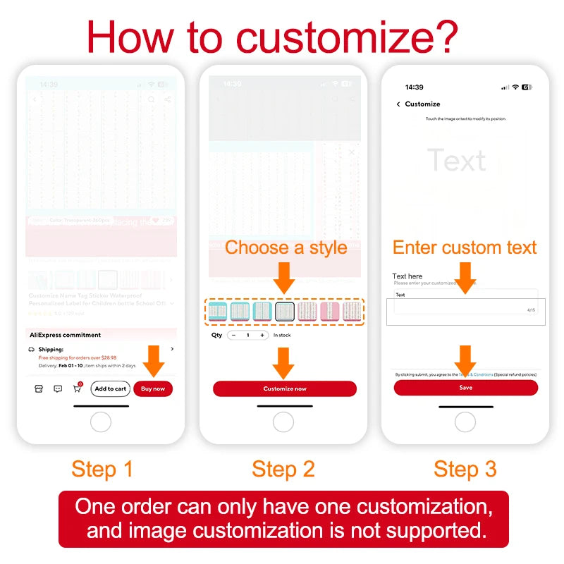 Custom Waterproof Transparent Name Stickers - Personalized Multilingual Labels for Kids School Supplies (Hebrew/English/Spanish) 