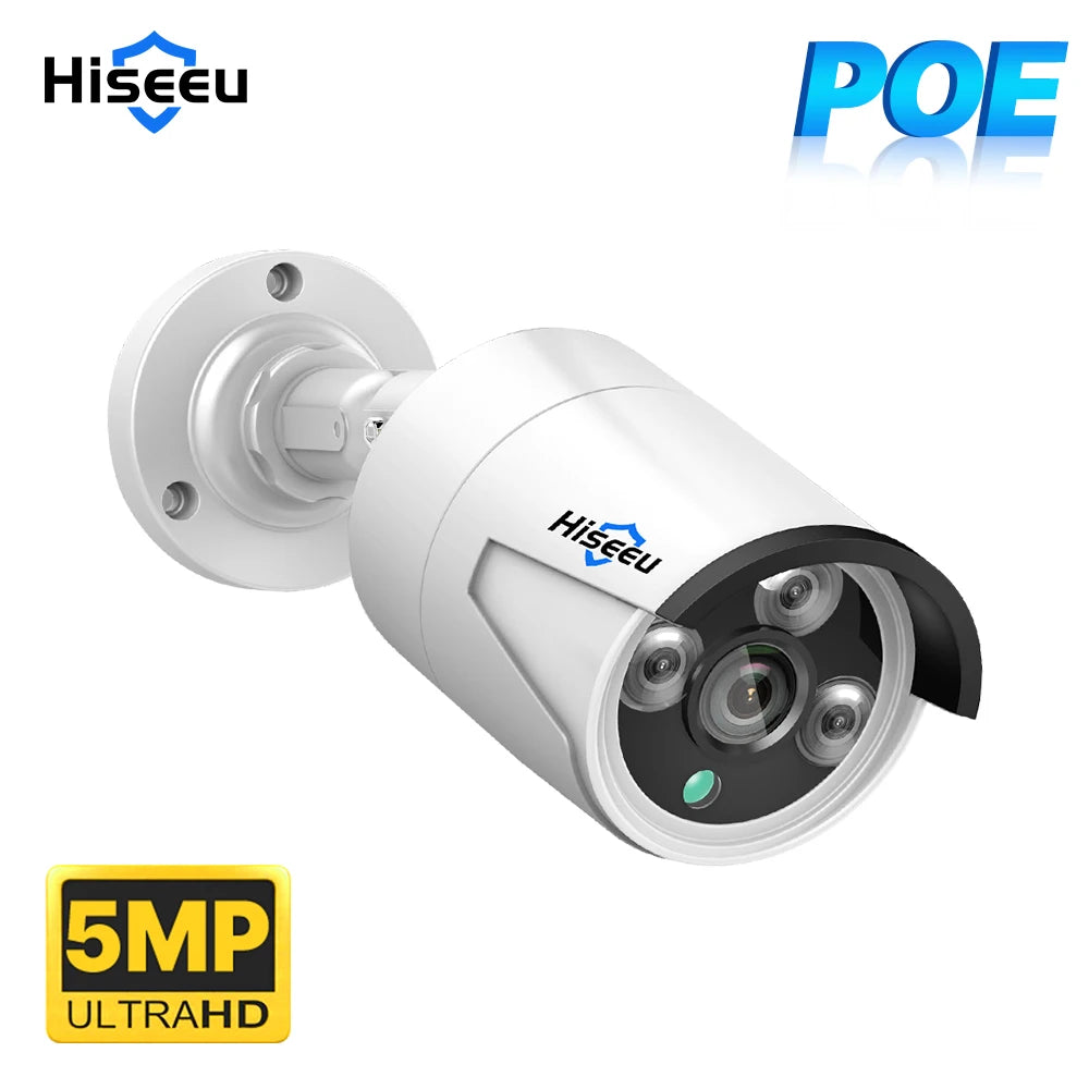 5MP POE IP Camera with Human Detection and Night Vision