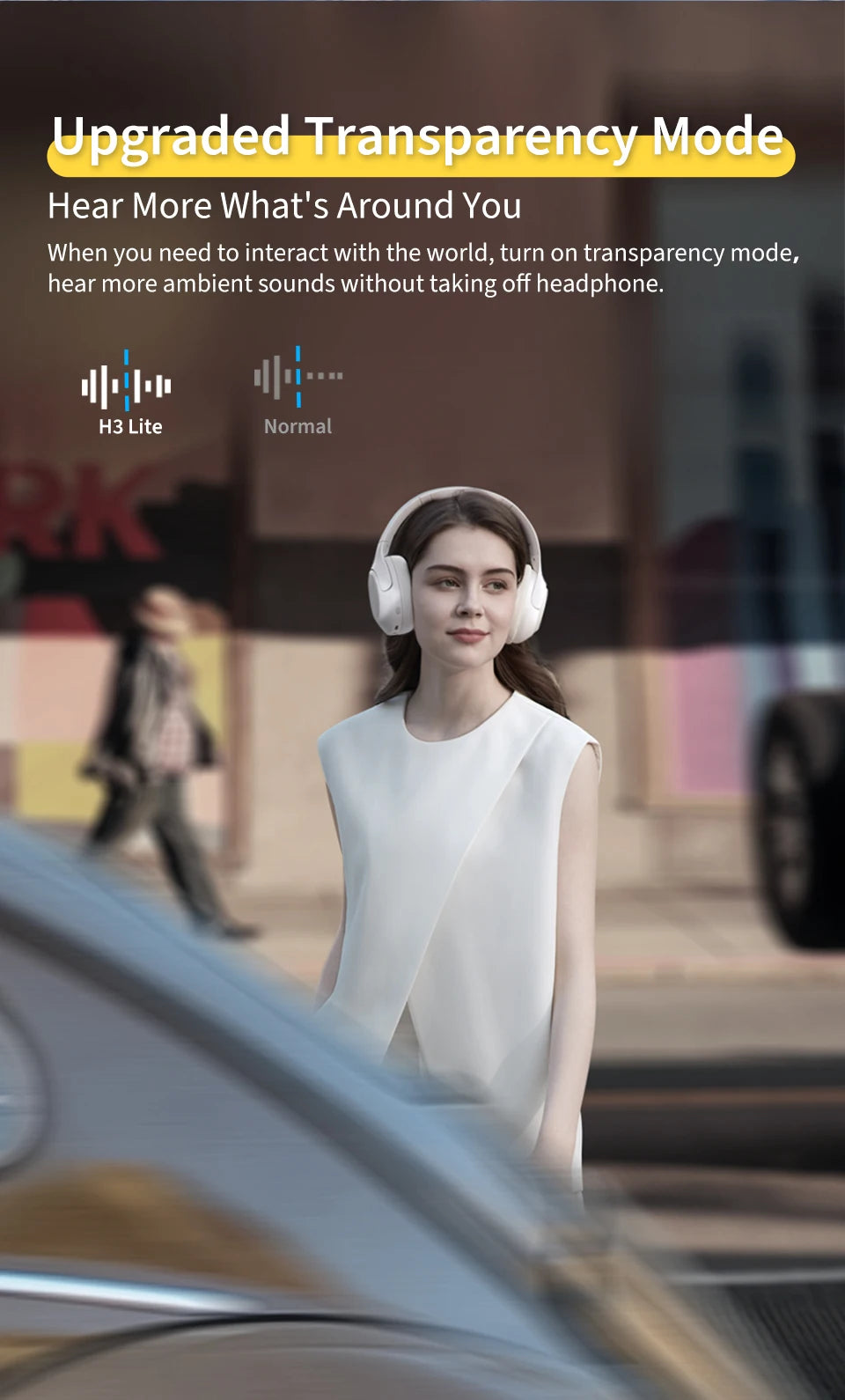 QCY H3 Lite Cuffie Wireless con ANC