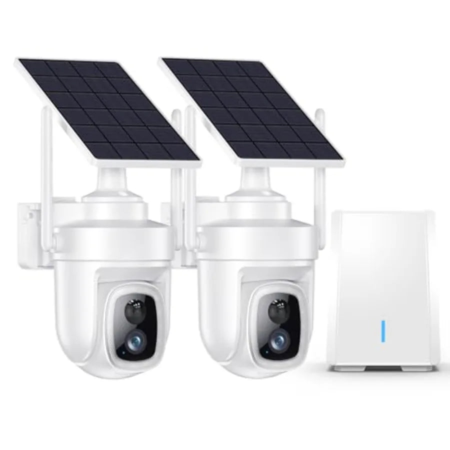 4K Wireless Solar Security Camera System with Local Storage