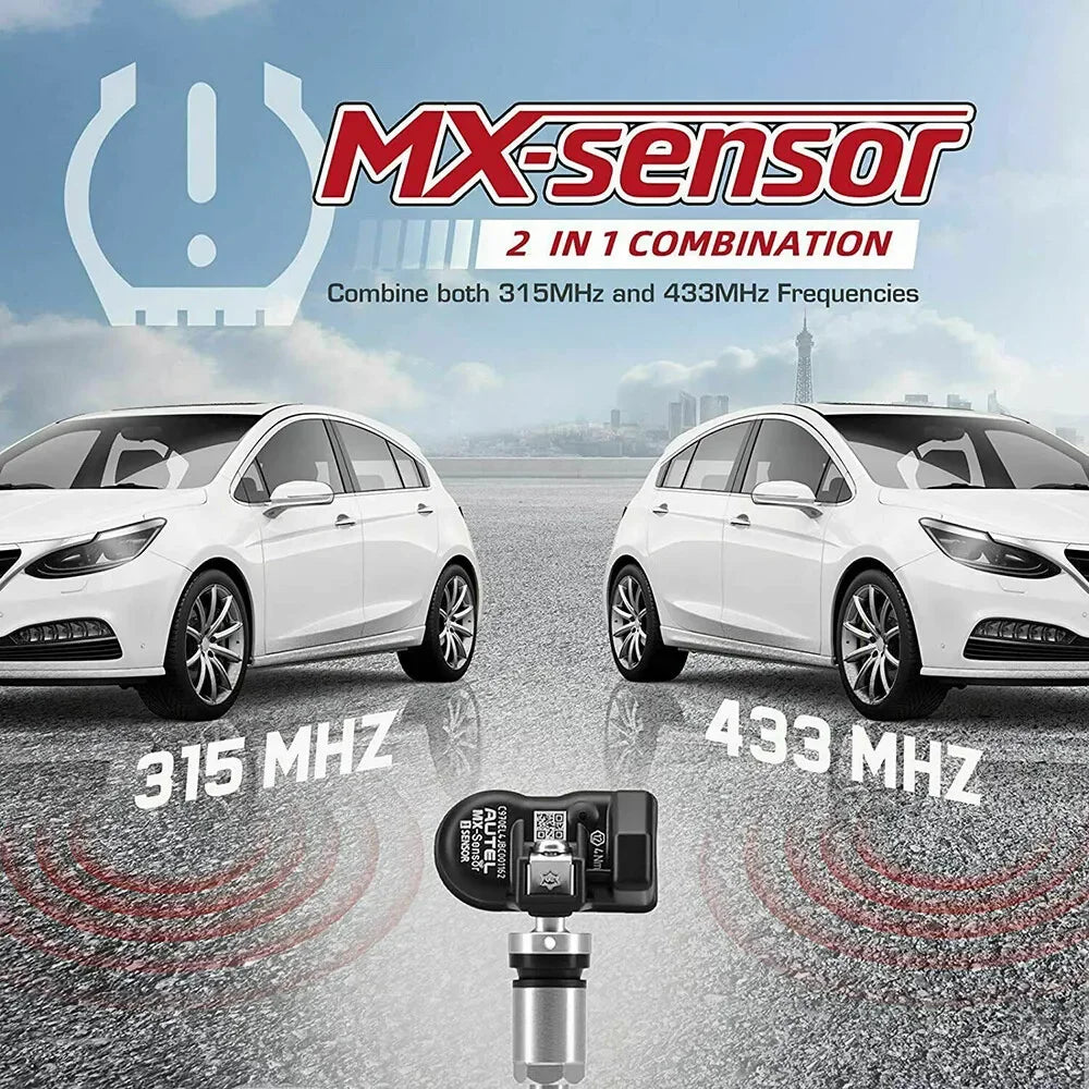 Autel MX-Sensor 2-i-1 TPMS-sensor 315MHz & 433MHz programmerbar