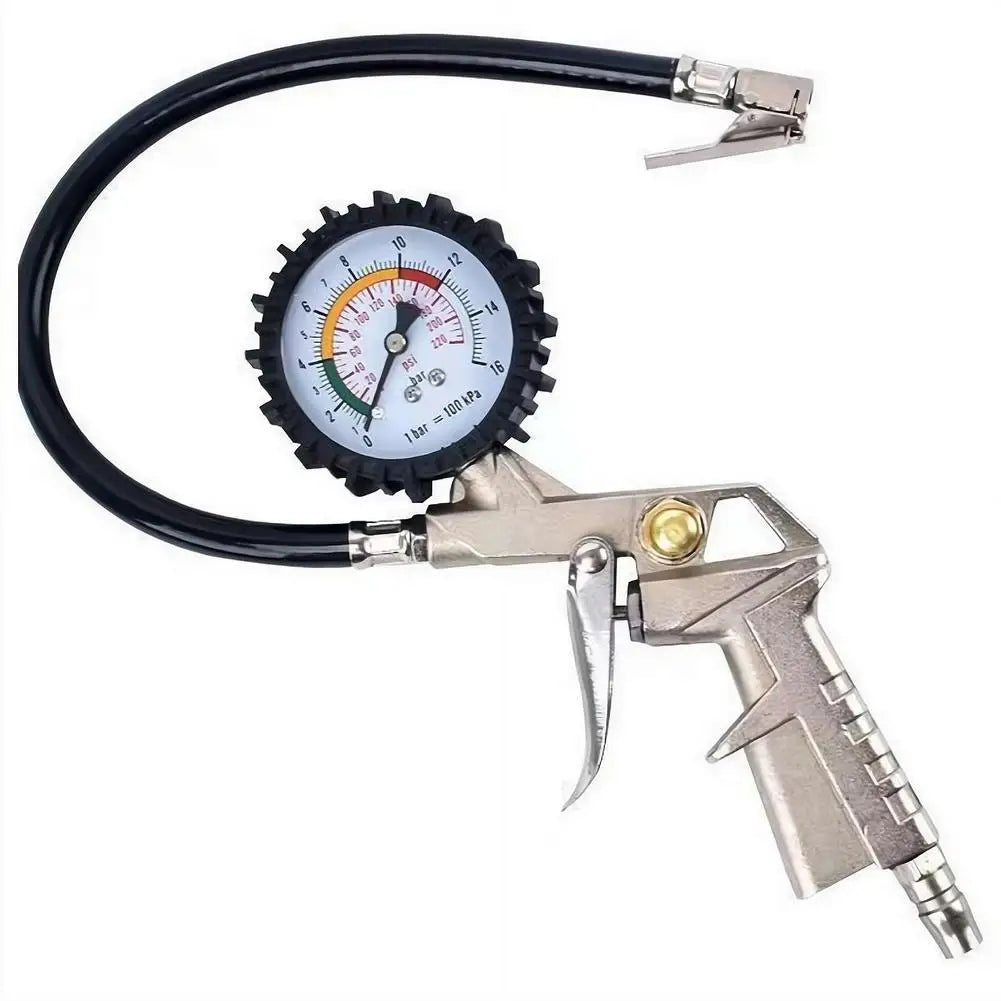 Manomètre et gonfleur pour pneus avec cadran