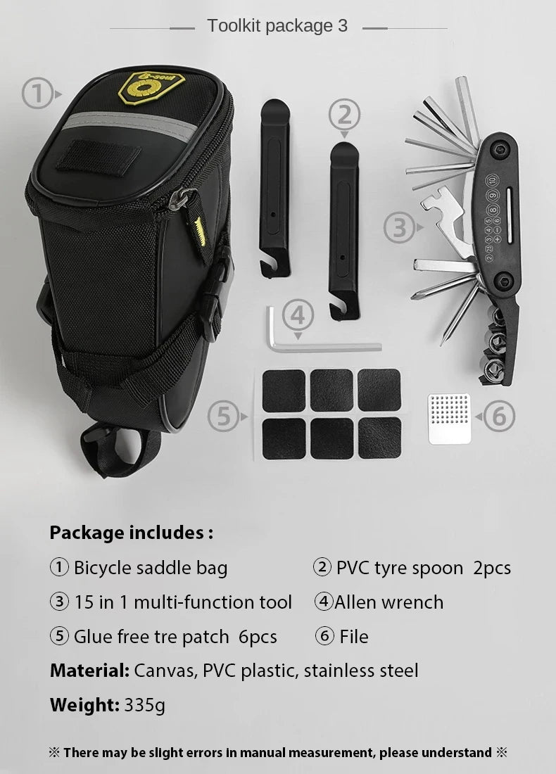 Portable Bicycle Repair Tool Kit - Options