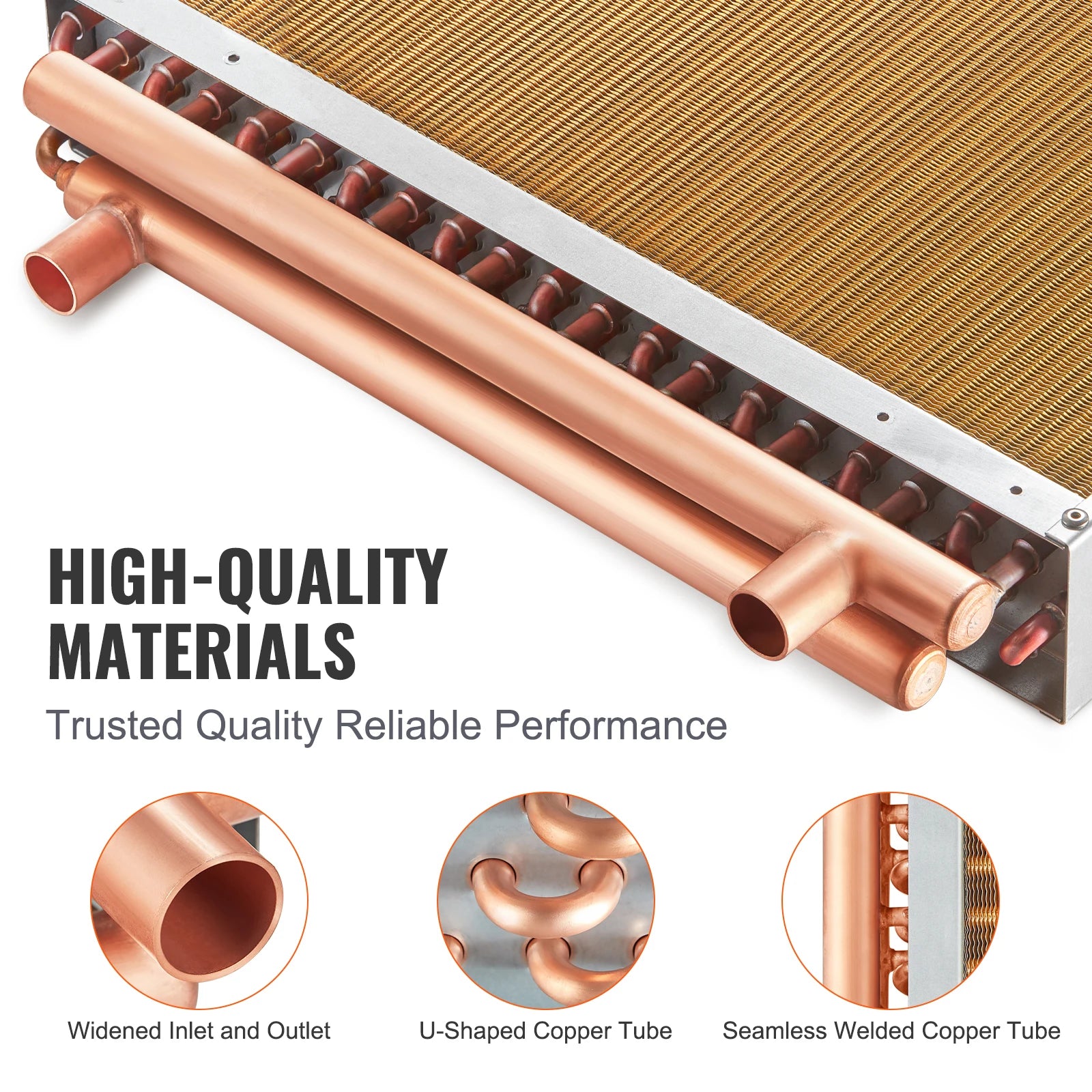 Troca de calor SucceBuy Water to Air 18" x 20" para fornos de madeira ao ar livre - Aquecimento e arrefecimento residencial e aquecimento de ar forçado
