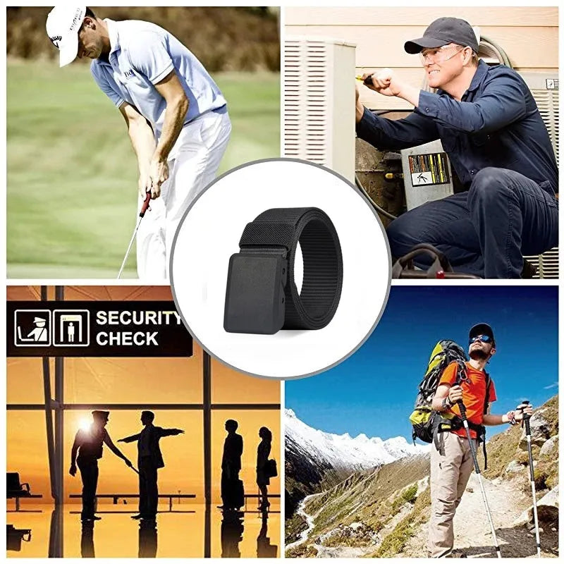 2PC Military Automatic Buckle Nylon Belt Outdoor Hunting Multifunctional Tactical Canvas Belt High Quality Men And WomenBelt 