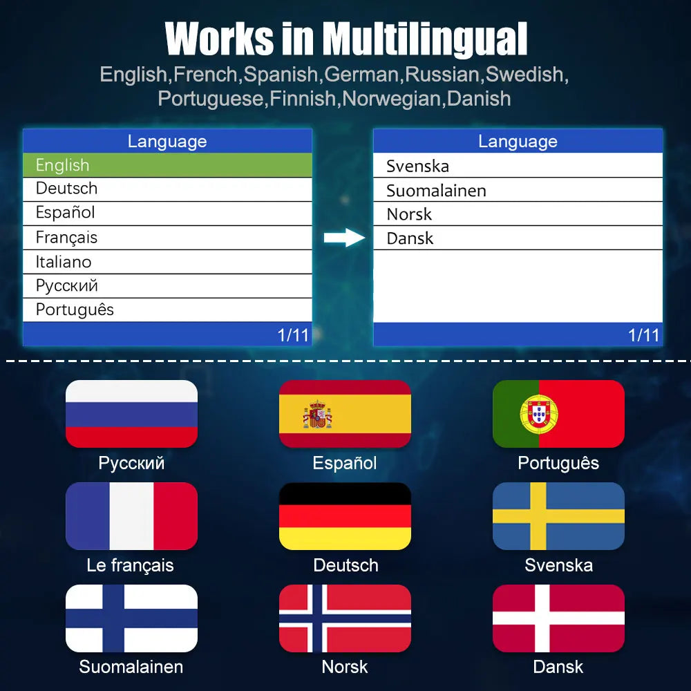 ANCEL VD700 VAG Araçları için Profesyonel OBD2 Tarayıcı