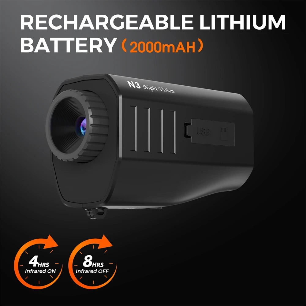 GTGUARD N3 1080P Night Vision Monocular with 5X Zoom
