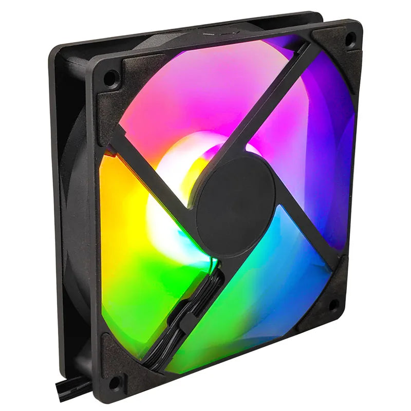 120 mm Rainbow RGB Computer Case Fan