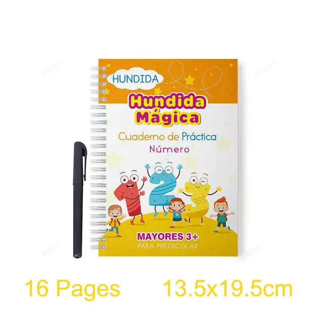Grooved Handwriting Practice Books, Language Options