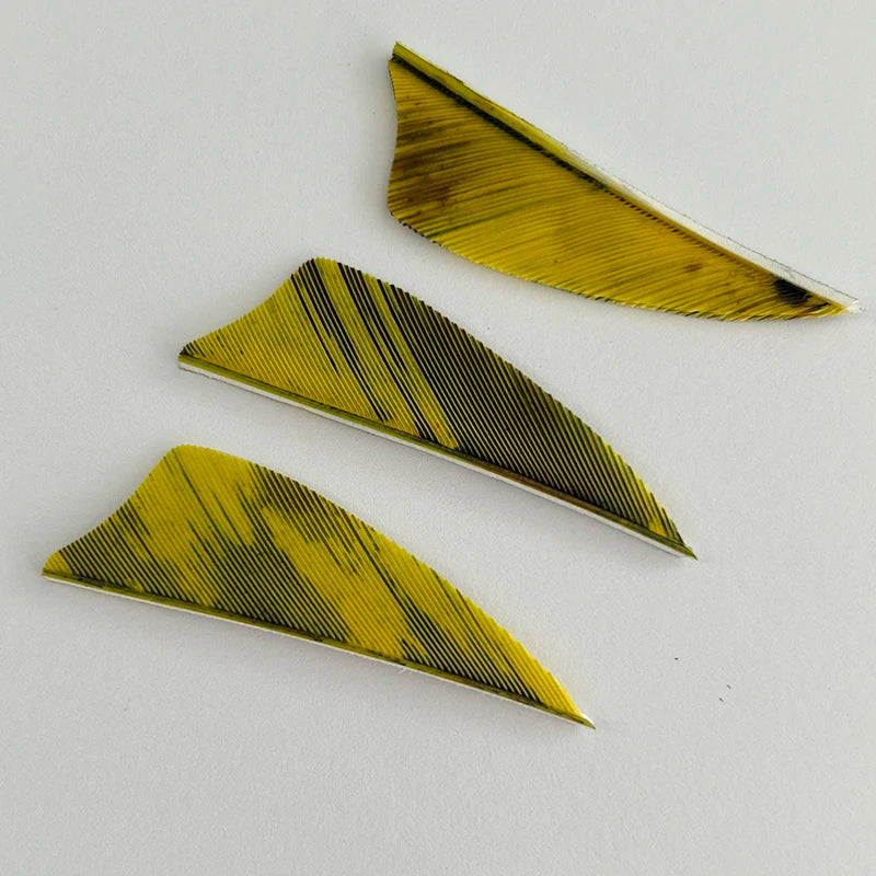 50 Plumillas de pluma de pavo de alas derechas — 2 pulgadas