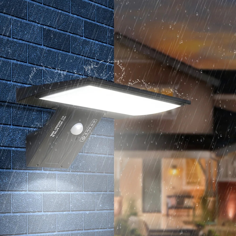 90-LED Solar Motion-Sensor Wall Light