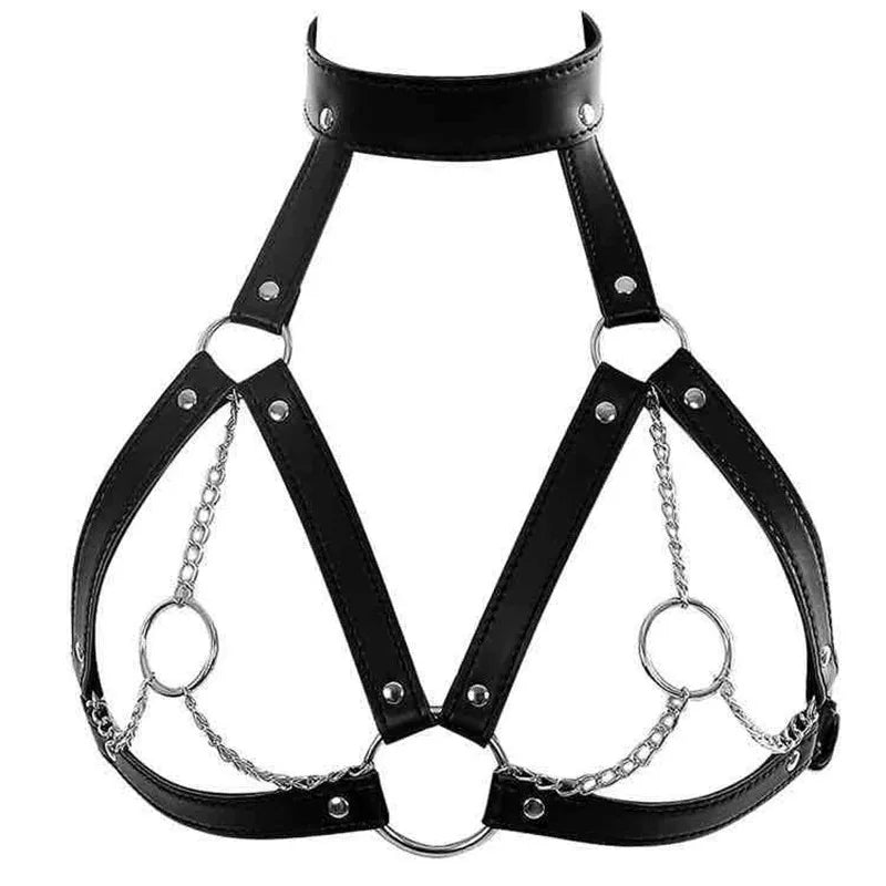 Women Sexy Body Harness Belt Sex toy straps Bdsm Bondage Lingerie Chest Harness Leather Lingerie Gothic Fetish Women Clothing 