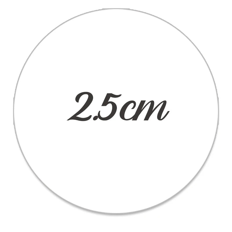 Personalizované papierové nálepky – Vzor a veľkosť