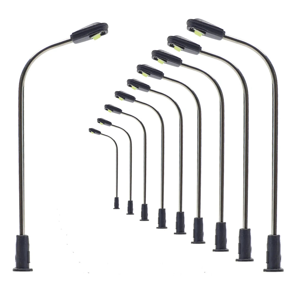 20 LED Model Railway Street Lights, Warm or Bright White