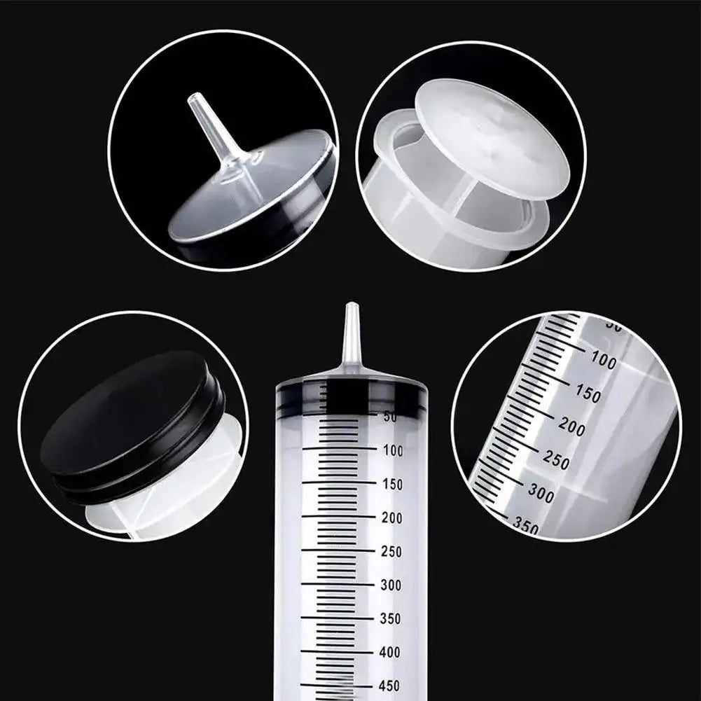 Jeringas de Gran Capacidad, Aguja Reutilizable, Cuerpo con Escala, Bomba de Aceite de Aspiración y Vacío, Pistola Extractora