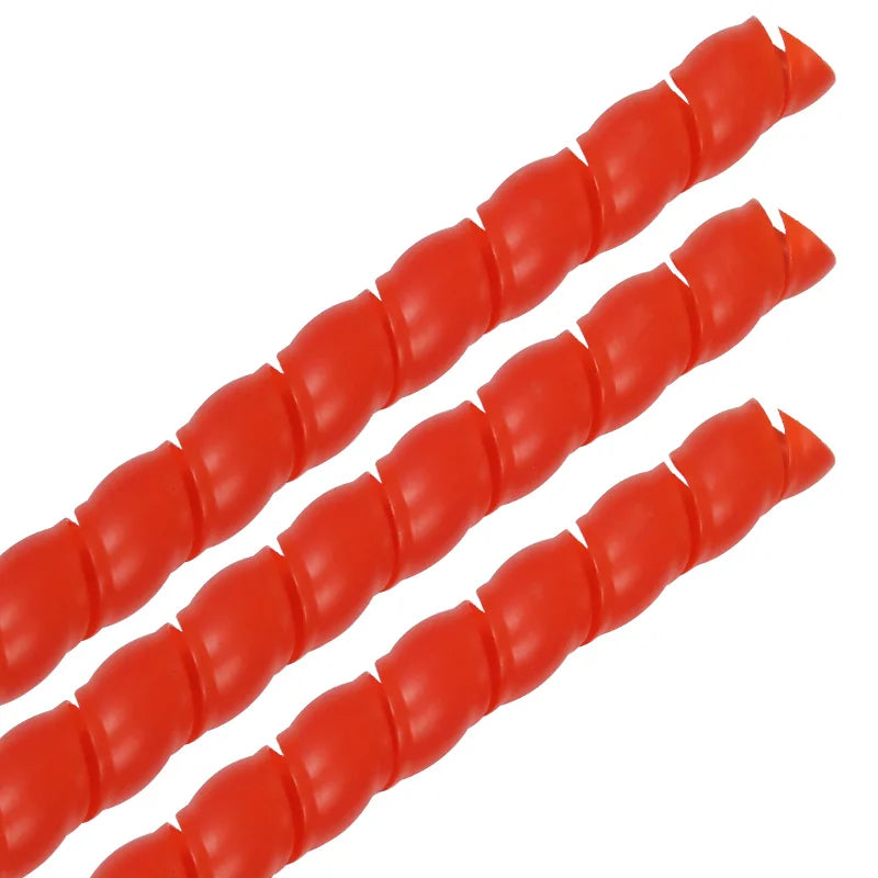 2M Long 8/10/12mm Cable Protection Sleeving Spiral Wound Flexible Wire Organizer Insulation Sleeve Wire Winding Protector 