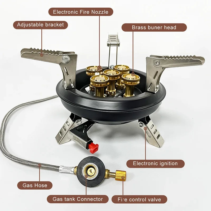 BRS-201A Portable Camping Gas Stove 16000W for Outdoor Cooking
