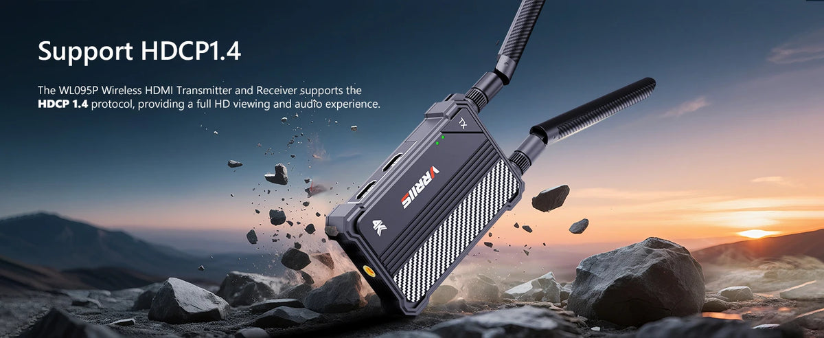4K Wireless HDMI Transmitter and Receiver 5G Dual Band 350m Extender Kit