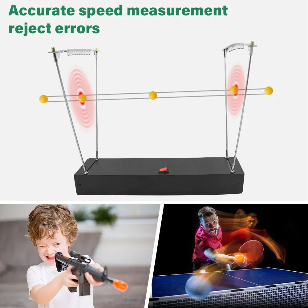 High Precision Chronograph 30-9999 FPS for Shooting Sports with Velocimetry Function for Slingshot and Bow Velocity Measurement