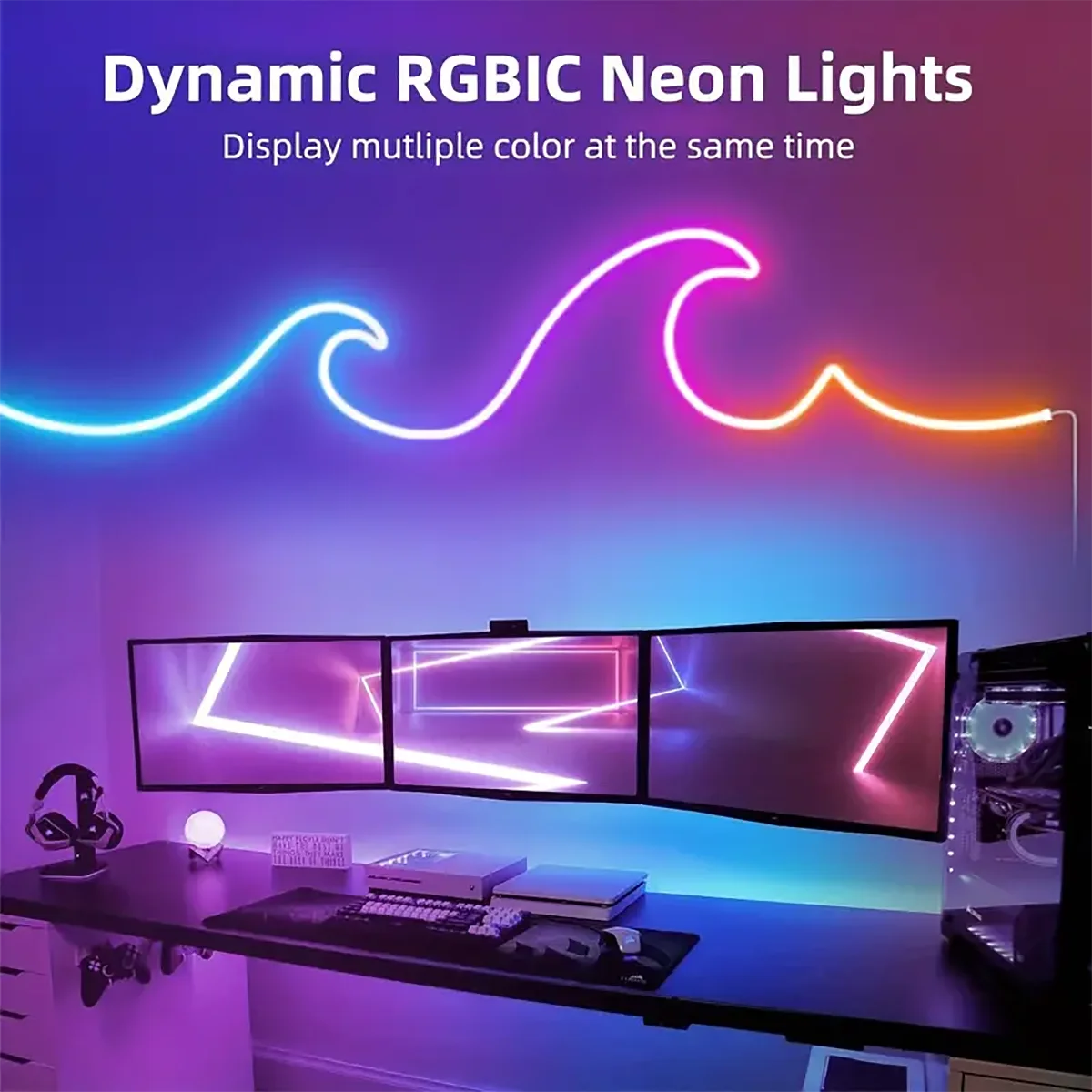 USB RGBIC Flexible Ambient Light Strip