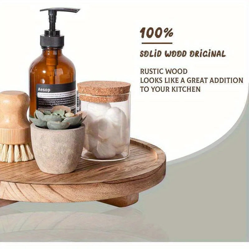 Wooden Countertop Storage and Display Tray