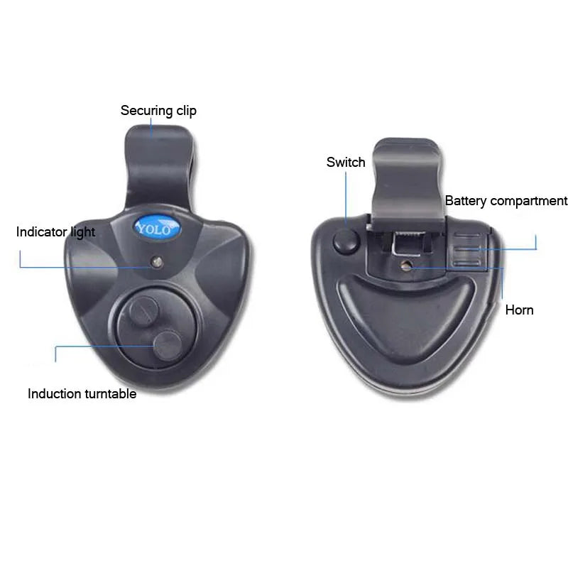 Clip-On Fishing Bite Alarm with LED