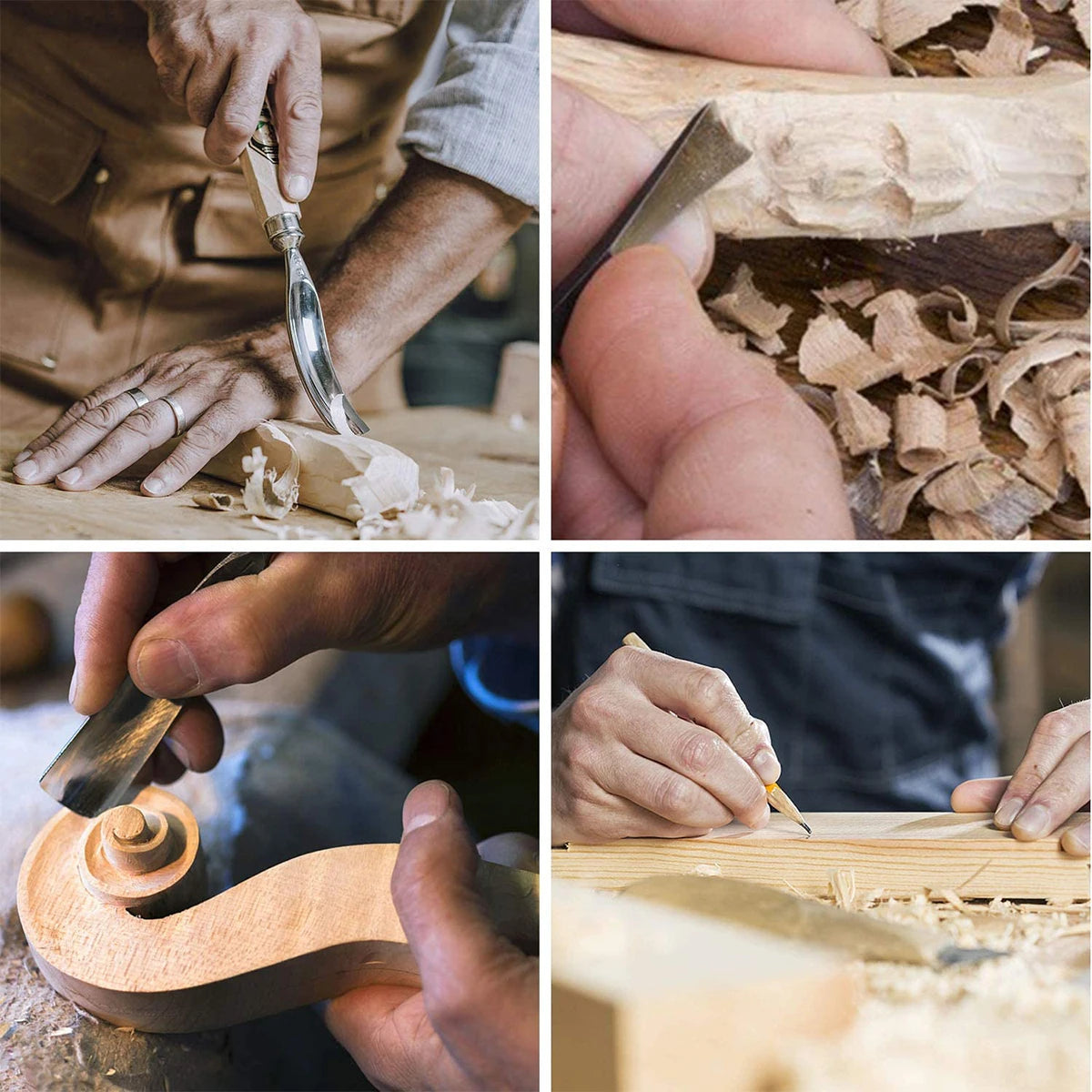 10 Basswood Carving Blocks, 10 × 2.5 × 2.5 cm
