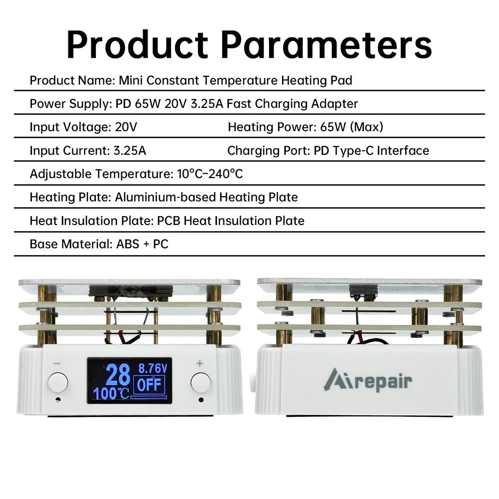 65 W Mini PCB Hot Plate Preheater