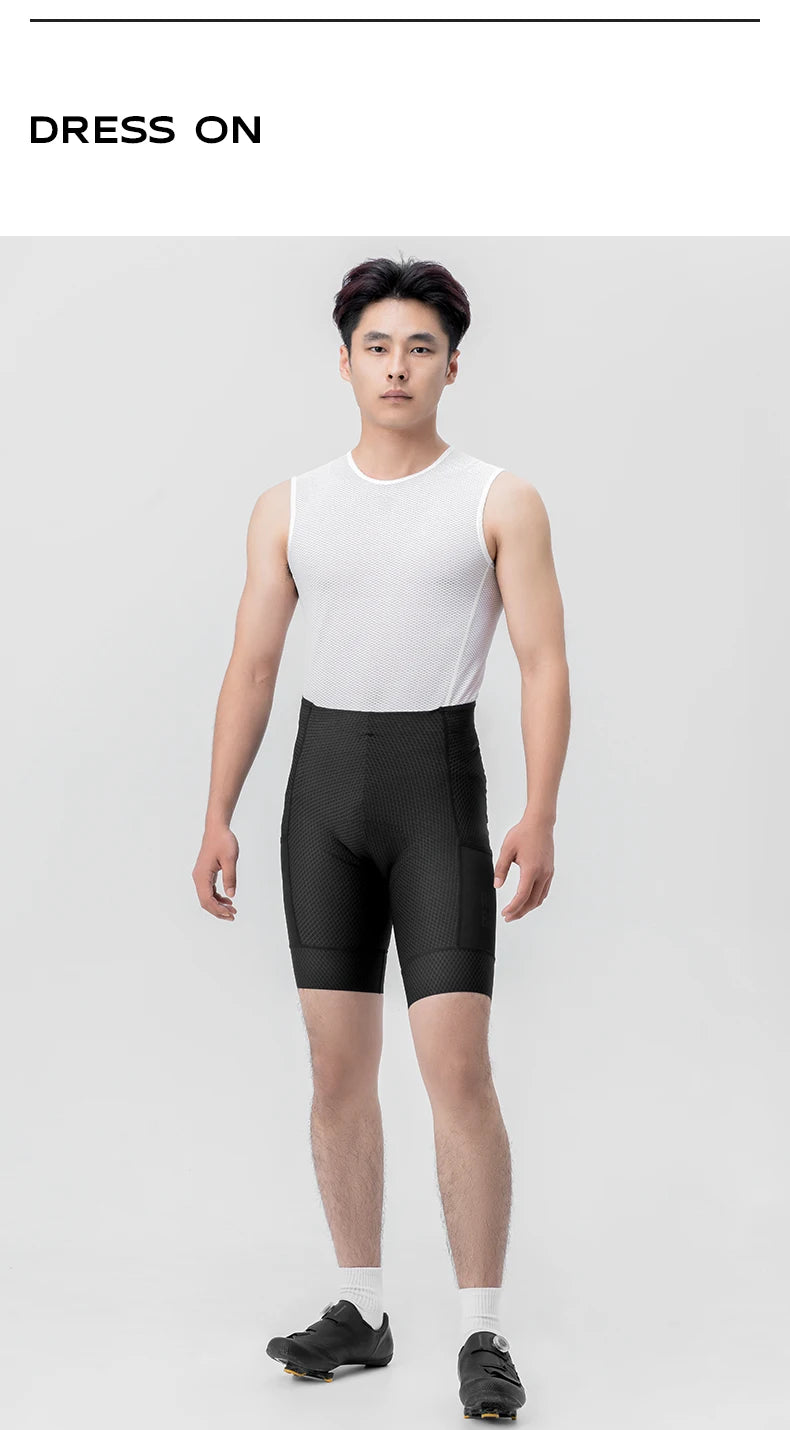 Men’s Padded Cycling Shorts Quick-Dry Breathable Bike Tights