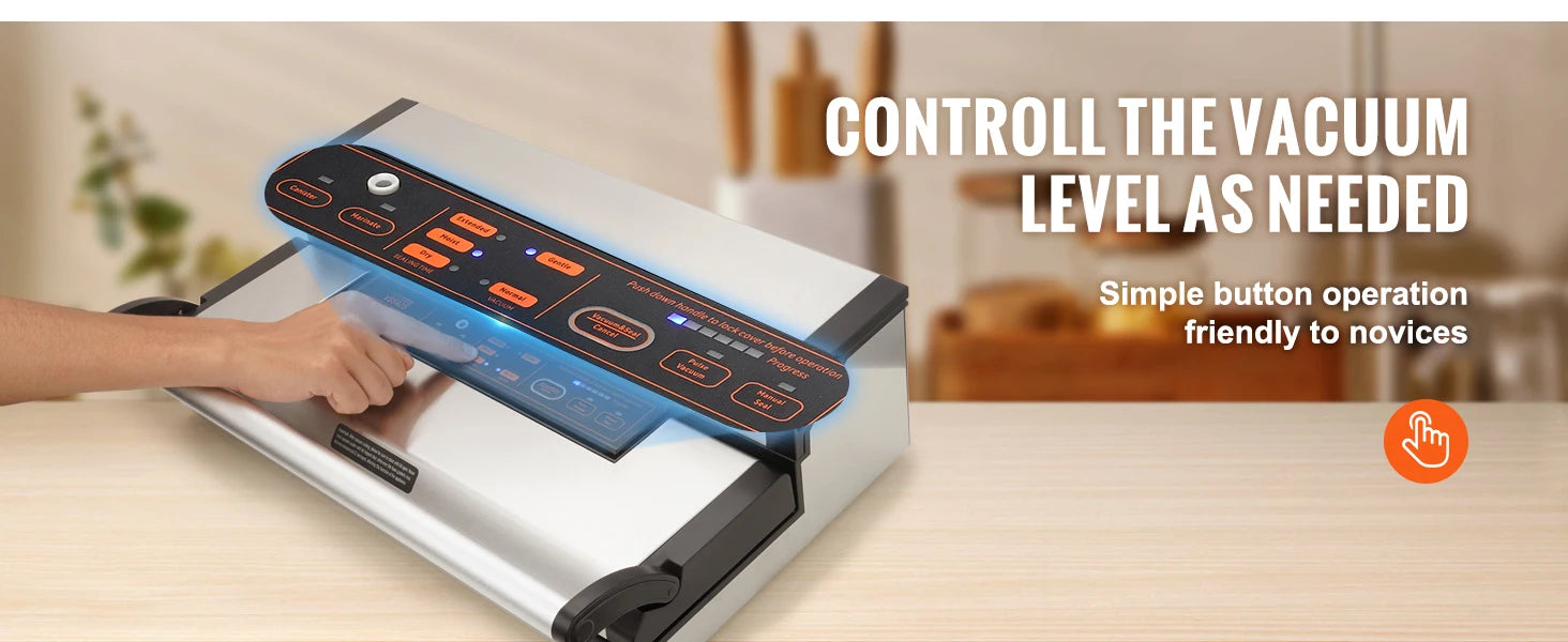 Commercial Vacuum Sealer Machine with Cutter & Bag Storage