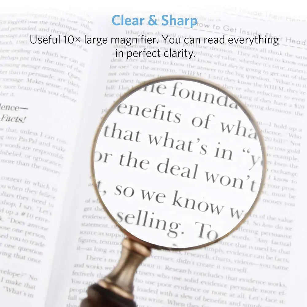 10x-Labelled Handheld Reading Magnifier