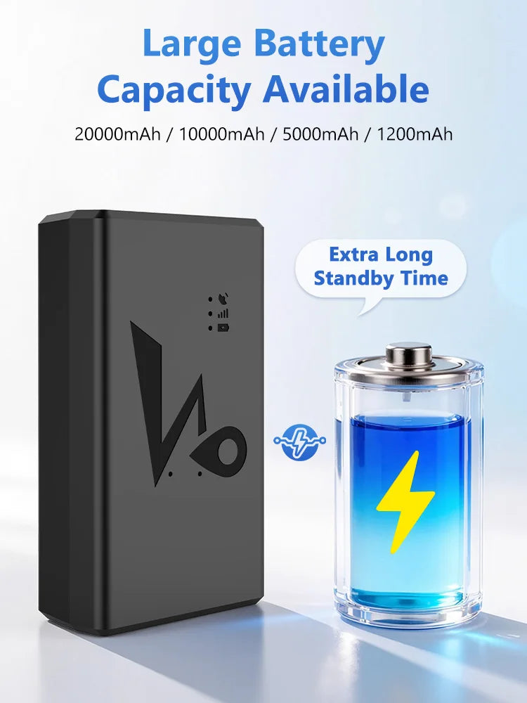 Strong Magnet 4G Car GPS Tracker Vehicle Locator Vibration Alarm Long Standby 20000/10000mAH Battery with Free APP