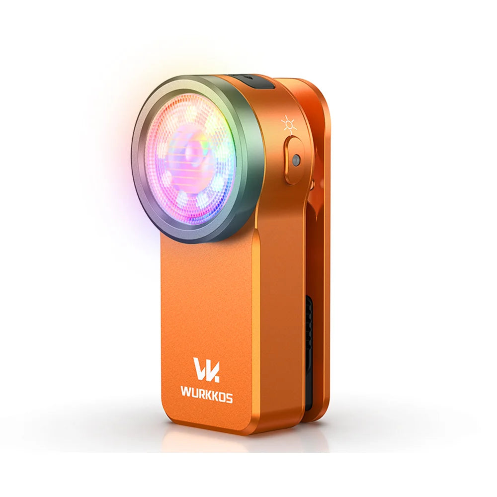 Lampe de poche à clip rechargeable USB-C Wurkkos HD03 680LM avec aimant