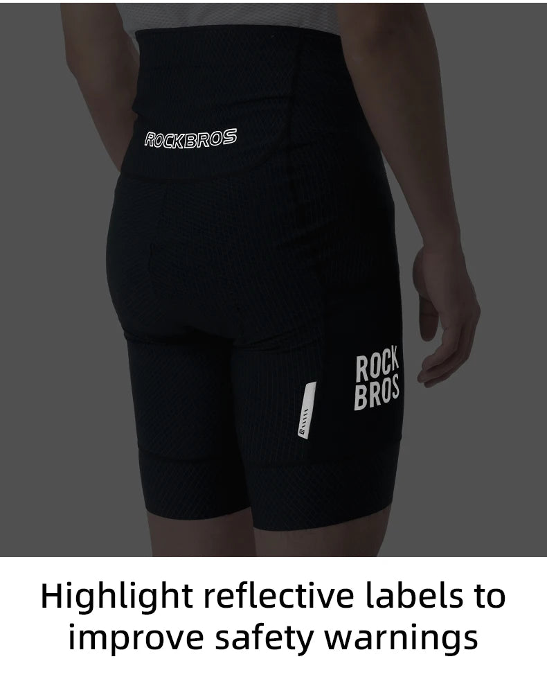 Men’s Padded Cycling Shorts Quick-Dry Breathable Bike Tights