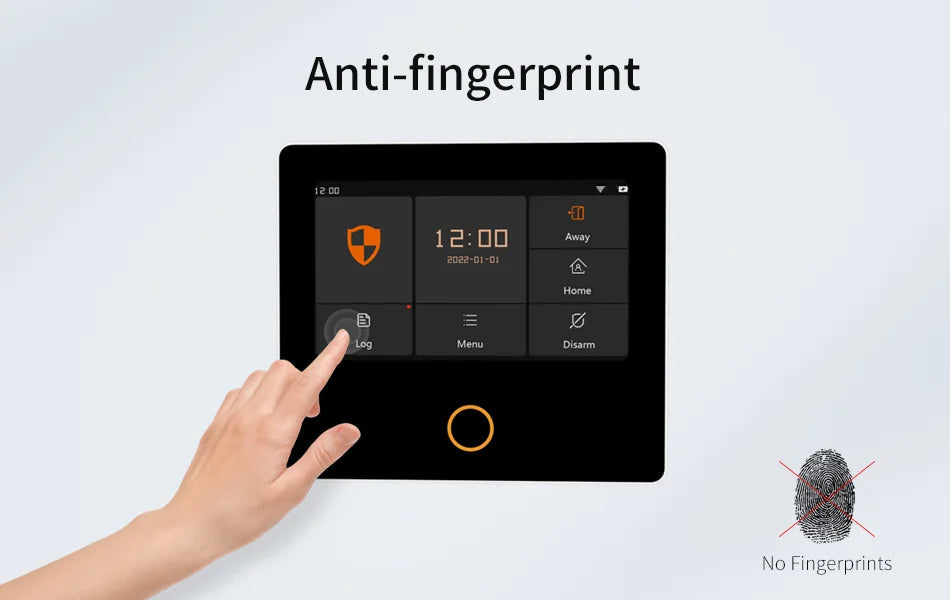 Staniot WiFi SecPanel 5 Wireless Home Alarm System Tuya Smart 4.3" Touch Screen Security Kit Built-in Siren APP Remote Control 