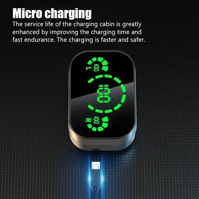 Wireless Earbuds with Microphone and Charging Case